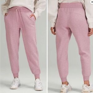 Lululemon Scuba High-rise Jogger 7/8 Length Heathered Pink Taupe Size 4